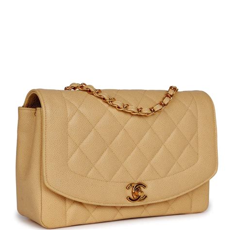 chanel diana beige caviar|Complete Guide to Collecting Vintage Chanel Bags.